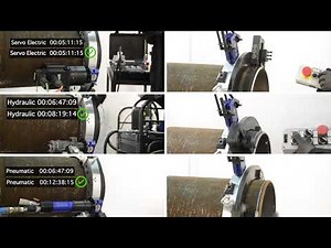 TAG SPLIT FRAME CLAMSHELL COLD CUTTING AND BEVELLING MACHINES (COMPARING POWERS SPEEDRAMP)