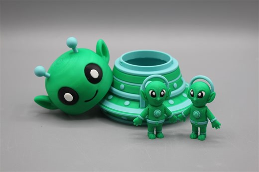 Flexi Alien Spaceship Container | 3D Printed Articulated Alien Spaceship Playset | Sensory Fidget Toy - Etsy Australia