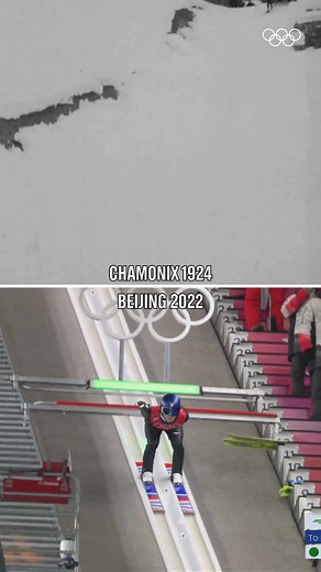 A century of flight! ⛷️ Here’s ski jumping at the 1924 Winter Olympics… and how it’s soared into the present. #Olympics | Olympics