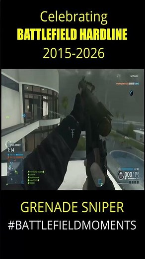I'm A Grenade Sniperrrr in Battlefield Hardline #battlefieldhardline #battlefieldmoments