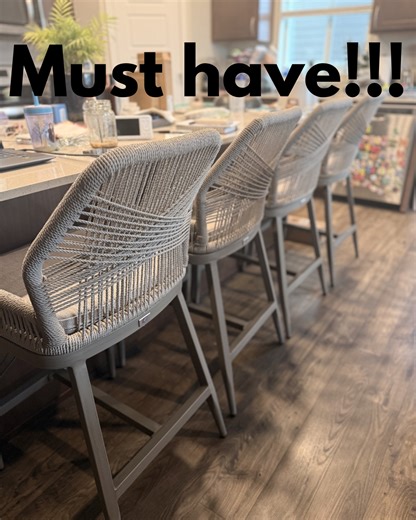 Watch Elegant bar stools for outdoor or indoor comfort! on Amazon Live