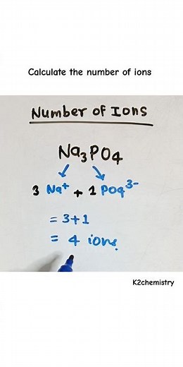 calculate the number of ions in na3po4 : sodium phosphate l chemistry l