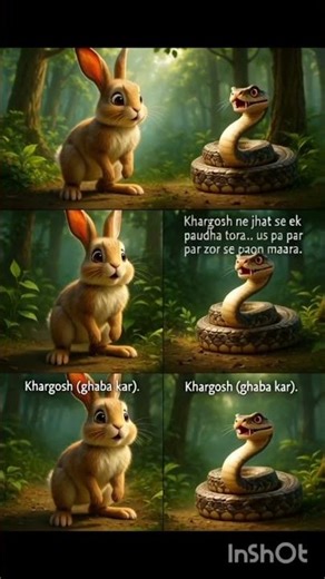 rabbit and snake 🐍🐇# shorts