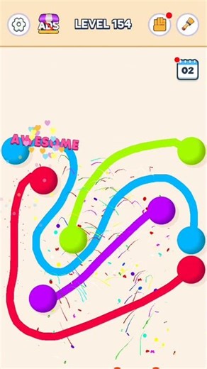 Connect Color Ball Puzzle Game Level 154 #shorts #games