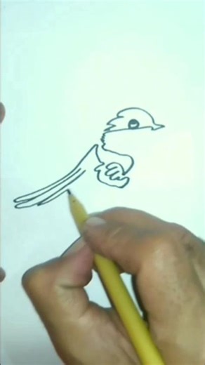 How to Draw a Bird Easy |one line drawing