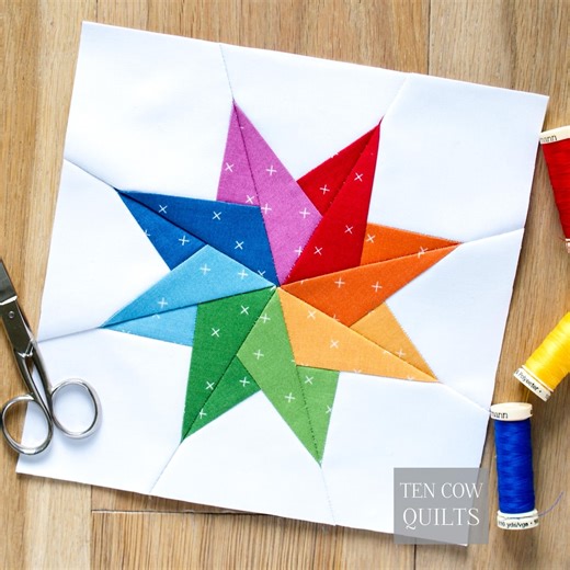 Folded Star 2, 6 Sizes Included, Foundation Paper Pieced Quilt Block, Sewing Pattern, FPP, PDF Download - Etsy Canada