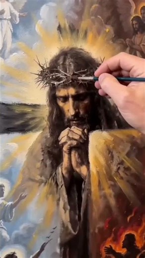 If Bible Influencers Saw This Art… 😇✨ #christianart #art #ChristianArt #GlowInTheDark #faithart