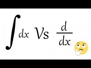 What is the difference/Comparision between Differentiation and Integration I Derivative vs Integral
