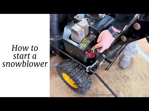 How to start a snowblower (tecumseh 5hp 8hp 10hp engine)