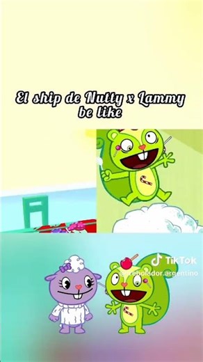 nutty x lammy XD #happytreefriends #ships #nuttyxlammy