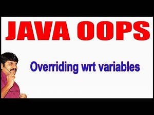 Java Tutorials || Java OOPS || Overriding wrt variables || by Durga Sir