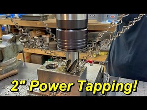 SNS 335: 2" Power Tapping with Flexarm GHM-60, Cast Iron Braze Repair