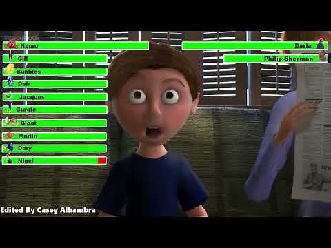 Finding Nemo (2003) Final Battle with healthbars