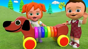 Wooden Dog Rings Slider Toy Set 3D Learn Colors for Children with Little Baby & Girl Fun Play Kids Thanks for watching video! | Learn Colors With Animal