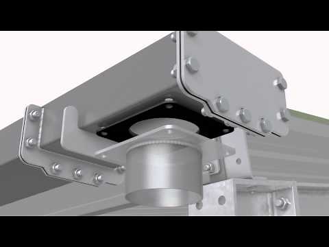 Steel portal frame gutter assembly