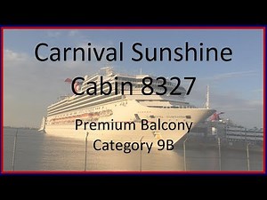 Carnival Sunshine cabin 8327 Premium Balcony 9B