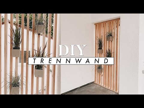 DIY wooden partition wall – build your own room divider and privacy screen for your home and gard...