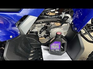 2023 Raptor 90cc Yamaha overview of oil change and transmission change.