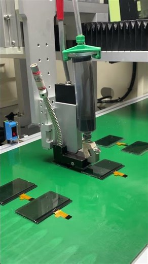 Led screen piezoelectric jet valve visual follow system dispensing