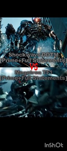 Shockwave dotm vs megatron tf1