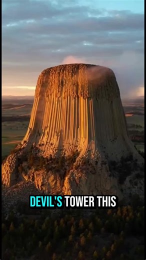 🪨 Rising straight out of the Wyoming landscape, Devils Tower is one of America’s most unique natural landmarks. This massive rock formation stands over 1,200 feet tall and has fascinated visitors for generations. Formed millions of years ago, its towering columns make it look almost unreal. Would you climb to the top? 👀 #DevilsTower #NationalMonument #TravelTok #NatureWonders #Explore