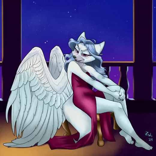 Full body art for Krysaline! Pose ref from @AdorkaStock #digitalart #characterdesign #furryart