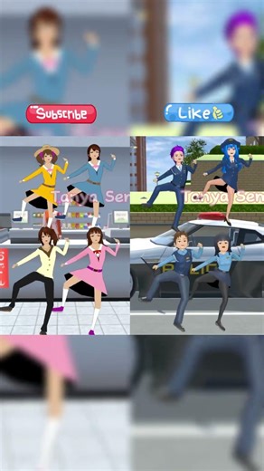 Compilations Party At The Beach Dance Trend SAKURA #sakuraschoolsimulator #tiktok #shorts #sakura