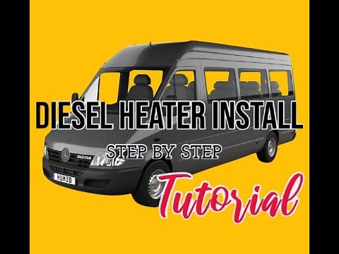 Autoterm Diesel Heater Install Step By Step - MB Sprinter