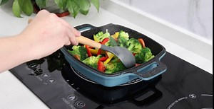 Induction Cooktop Protector,(1PCS)10.2"x 10.2" Induction Cooktop Mat -(Magnetic) Cooktop Scratch Protector for Induction Stove, Silicone Mat for Air Fryer Liner