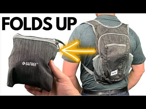 How This G4Free Hiking Backpack Can Fold Up Into A Pouch On Your Finger