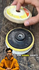 1.4K views | Buffing wheel makes chisel guard. #ChiselSafety #DIYHack #ToolModification #HandGuard #ConstructionTips | Potemaster Fans | Facebook