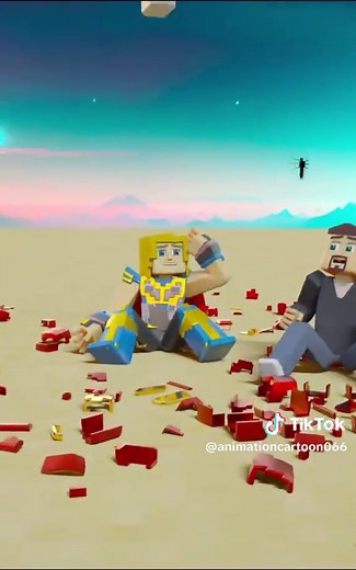 Toibi Animation: Netherite Sword Fight