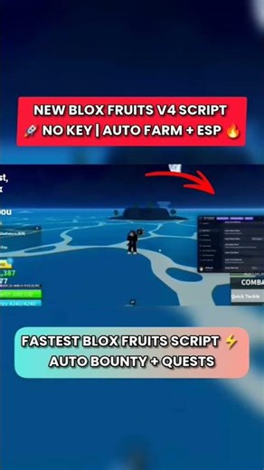 Blox Fruits Script V4 🔥 Auto Farm Fast, Auto Bounty, ESP #robloxgames #bloxfruits #autofarm