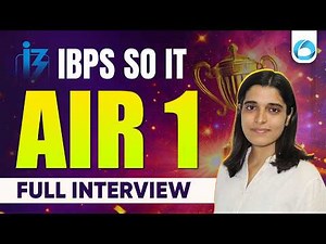 IBPS SO IT AIR 1 2025 Nikita Full Interview | Strategy, Preparation & Tips | Oliveboard