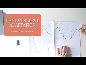Pattern cutting tutorial - raglan sleeve adaptation