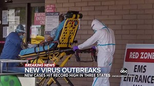 168K views · 1.8K reactions | NEW VIRUS OUTBREAKS: Kaylee Hartung has the latest on the coronavirus, as cases rise in 22 states, with Florida seeing three straight days of record cases and hospitalizations spiking in Texas since Memorial Day. https://abcn.ws/3ecjuwt | ABC World News Tonight with David Muir | Facebook
