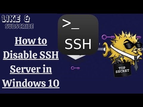 How to Disable SSH Server in Windows 10