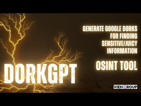 DorkGPT👨‍💻💻| Generate Dorks for finding sensitive info📜| #osint | OSINT revealed | #aitools | #gpt