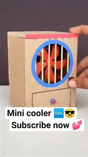 How_to_make_MINI_Cooler_from_cardboard_,_Best_school_project_,_summer_vacation_activity_MP4_480p
