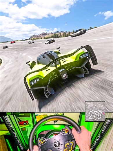 1000HP Aston Martin Valkyrie AMR Pro 🔥 🛒 Get 5% OFF on any Next Level Racing product! Use code M7HU24 or click the link in bio to apply. #forzahorizon5go #astonmartinvalkyrie #valkyrie #nextlevelracing