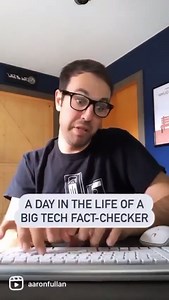 1.3M views · 32K reactions | A day in the life of a big tech fact-checker. ✅❌ | Aaron Fullan | Facebook