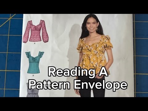 How to read a sewing pattern envelope