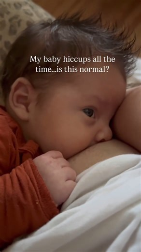 I get asked this question everyday! Below is a quick explanation from pediatrician Dr. Jane Morton… “Hiccups are good. When the tummy is full it pushes on the diaphragm and causes reflexive hiccupping. This even happens before birth when the baby normally swallows a good volume of amniotic fluid. She is so used to hiccups, that they don’t bother her at all...only her parents.” How cute is this sound and view 🥹✨ | Curiosity Core