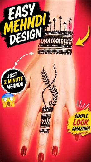 Letest Mehandi Design 2026✨ Easy Mehendi Designs ❤️Back Hand Mehndi ka Design #mehndi