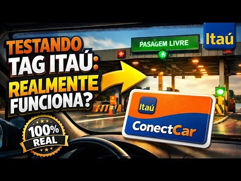 I tested the Itaú ConectCar toll and parking tag. Learn how to install it and how it works.