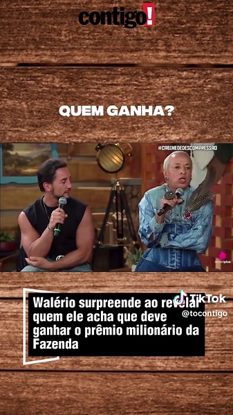 Eliminado na reta final de #AFazenda17, Walério comentou que chegou longe no jogo e que, mesmo tendo tido algumas diferenças com Duda Wendling no início da edição, deseja que ela seja a campeã. E pra você, quem deve ser o vencedor do reality? 👀 #CabineDeDescompressão 📽 RecordPlus