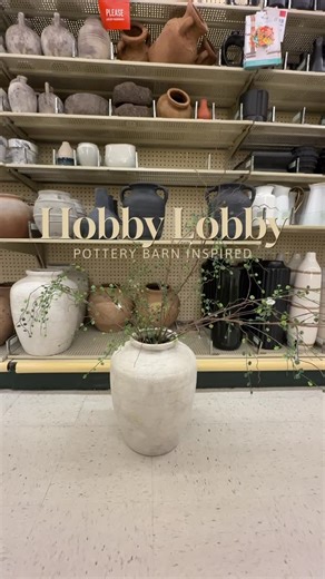 Becky Johnson on Instagram: "Pottery Barn inspired looks from @hobbylobby for a fraction of the price 🤍 I’ve been trying to get my hands on these stems for quite some time. What do you think?! #hobbylobbyfinds #hobbylobbyhaul #springdecor #hobbylobbyspringshop #hobbylobbyspring"