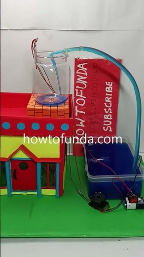 water tank overflow working model - shorts - inspire award winning project - diy | howtofunda