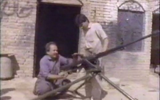 中国77式12.7毫米高射机枪射击视频