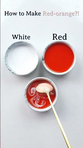Making Red Orange Using Only Red & White